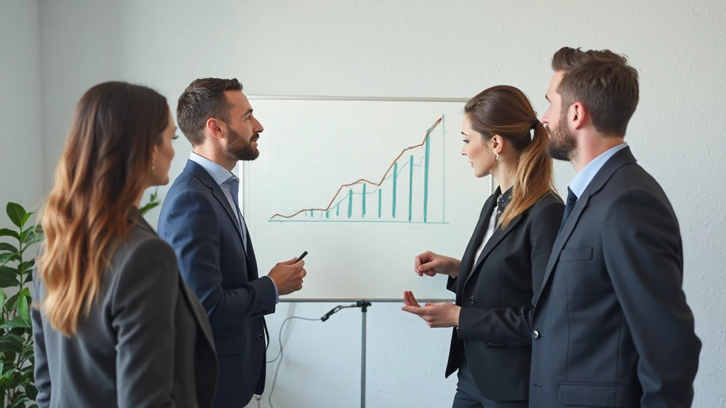 Team in overleg over persoonlijke ontwikkeling