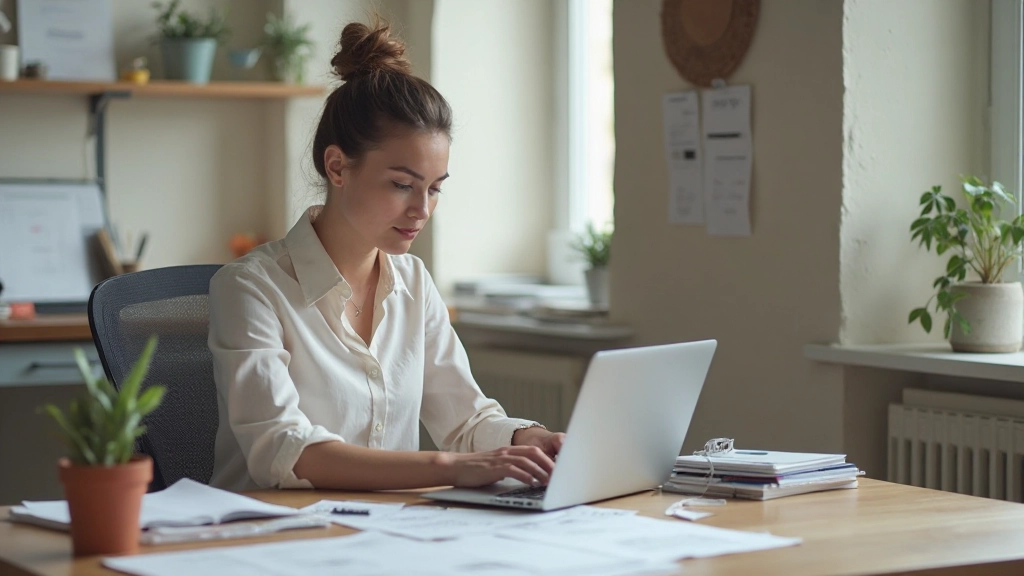 Een persoon die data invoert in een spreadsheet op een laptop met grafieken zichtbaar